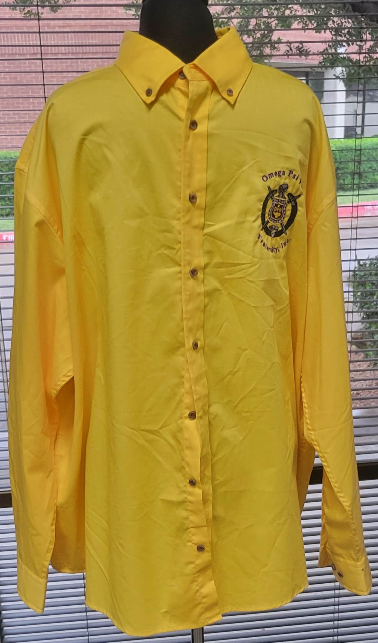 Gold Omega Buttondown - Diva Starr Boutique